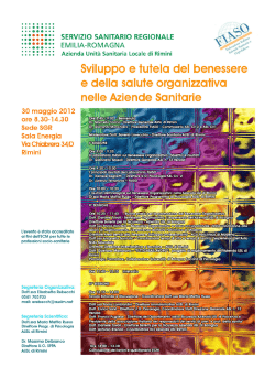 locandina Benessere Organizzati