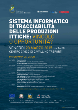 SISTEMA INFORMATICO DI TRACCIABILIT&Agrave; DELLE