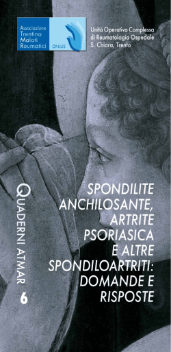 spondilite anchilosante, artrite psoriasica e altre spondiloartriti