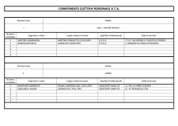COMPONENTE ELETTIVA PERSONALE A.T.A.