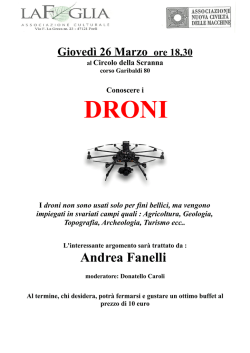Conoscere i droni - Informagiovani del Comune di Forlì