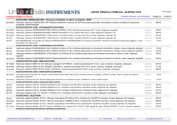 LISTINO PREZZI AL PUBBLICO - 31 MARZO 2015