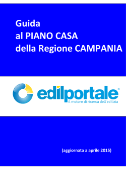 Guida al PIANO CASA della Regione CAMPANIA