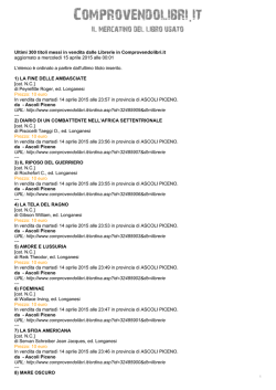 Libri Usati: Compro Vendo Libri