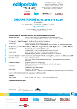 CORIANO (RIMINI) 14.04.2015 ore 14.30