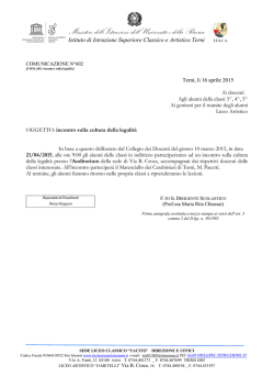 liceo scientifico statale "renato donatelli"