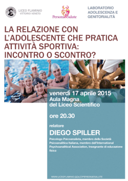 Persona e salute sport adolescenza