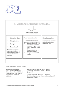 antibiotici pediatrica
