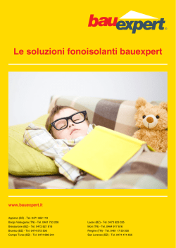 Le soluzioni fonoisolanti bauexpert