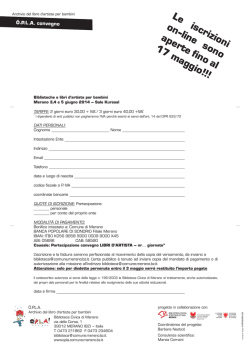 Foglio di collegamento Marzo 2015