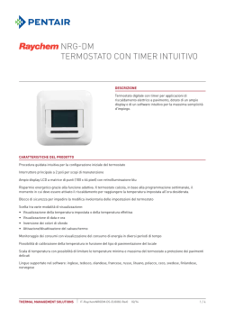 NRG-DM Schede tecniche - Pentair Thermal Controls