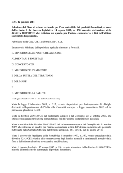 DM 22 gennaio 2014 - Collegio Nazionale degli Agrotecnici