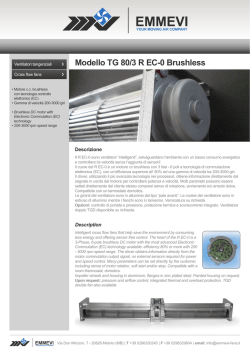 Modello TG 80/3 R EC-0 Brushless