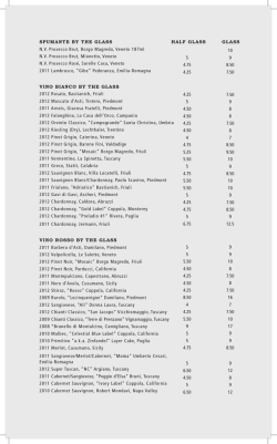 SPUMANTE BY THE GLASS HALf GLASS GLASS N.V.