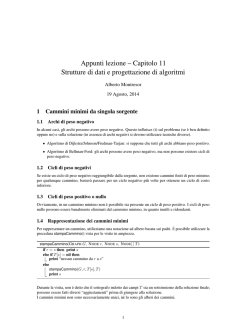 Appunti lezione &ndash; Capitolo 11 Strutture di dati e progettazione di