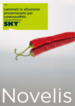 Laminati in alluminio preverniciato per controsoffitti