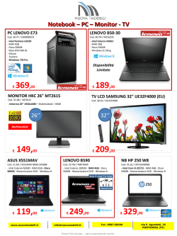 Offerte OTTOBRE 2014