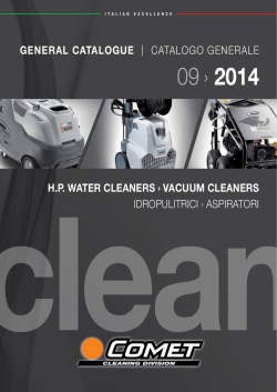 09/2014 cleaning general catalogue / catalogo