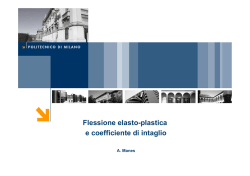 4- Flessione elasto plastica e coefficiente di intaglio