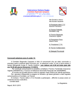 il testo completo - Comitato Regionale Campano