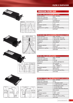 PROCOM FILTRI UHF - Benvenuti in Marcucci.it