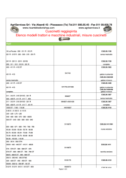 Cuscinetti reggispinta