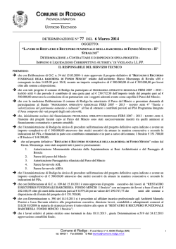 DT 77 -2014 a contrattare Barchessa II stralcio