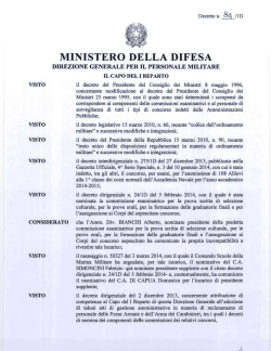 MINISTERO DELLA DIFESA