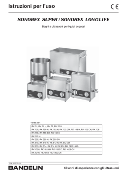 Istruzioni d&acute;uso