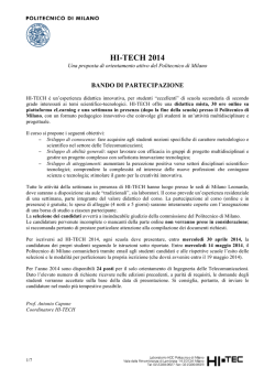 HI-TECH 2014 - Politecnico di Milano-DEIB