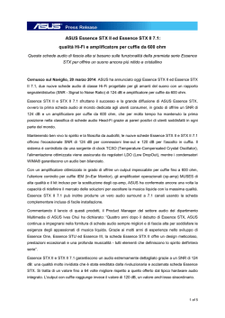 ASUS Essence STX II ed Essence STX II 7.1: qualit&agrave; Hi