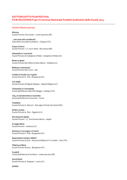 film selezionati - Ufficio Scolastico Regionale per le Marche