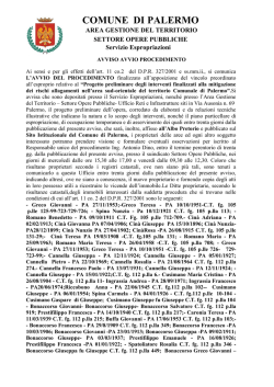 avviso - Comune di Palermo