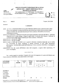determinazione organicoinfanzia - Istituto Comprensivo "Luigi