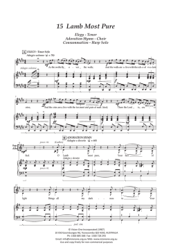 sheet music - The Jerusalem Passion