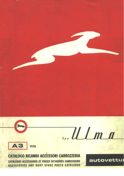Catalogo modanatura ULMA, cinque cataloghi dal 1970 al