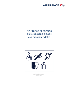 AIR FRANCE AU SERVICE DES PERSONNES HANDICAPEES