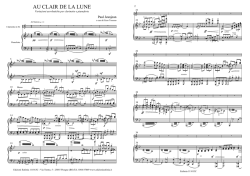 Au Clair ..per cl. e piano.mus