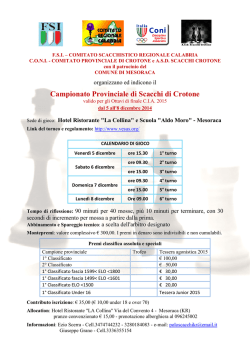 COMUNICAZIONE Oggi, 16 Marzo 2015, sono stati depositati