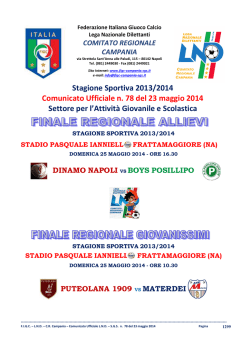 Riconfermati S.Rosalia