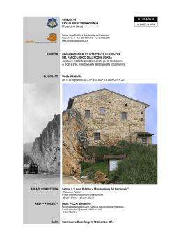 "Regione\"; Le aree interne, una risorsa \"irrorata\"