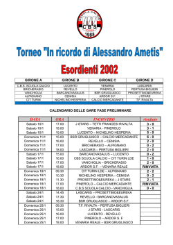 PROGRAMMA PRATICO - Societ&agrave; Scientifica di Ossigeno Ozono