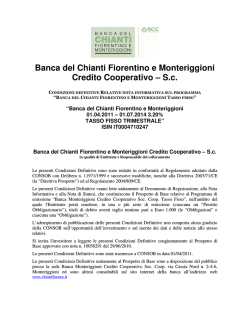 Banca del Chianti Fiorentino e Monteriggioni Credito Cooperativo &ndash; Sc
