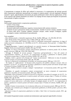 Programma prof. Angelo Zappulla