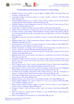 Bibliografia - Azione Cattolica Italiana