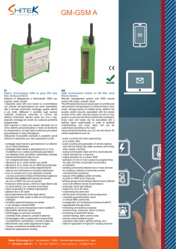 GM GSM A scheda tecnica