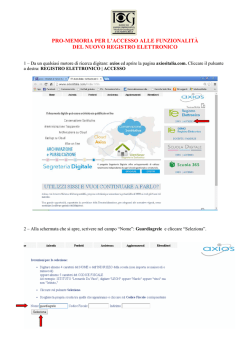 Istruzioni accesso RE - Omnicomprensivo Guardiagrele
