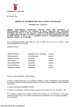 Parere motivato VAS su RUE-POC approvato con atto CC 13 del 30.4