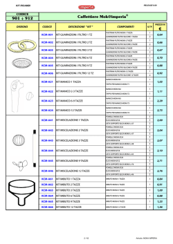 Kit Ricambi Release 8.00
