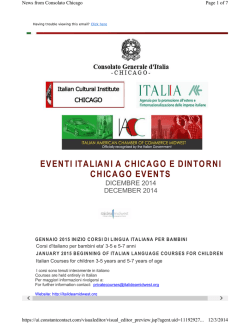 eventi italiani a chicago e dintorni chicago events